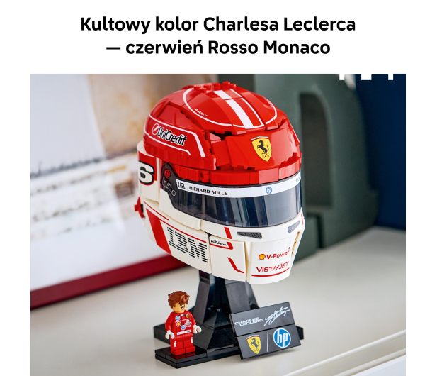 LEGO EDITIONS 43014 Kask Charles Leclerc Scuderia Ferrari HP - 1517900 - zdjęcie 6